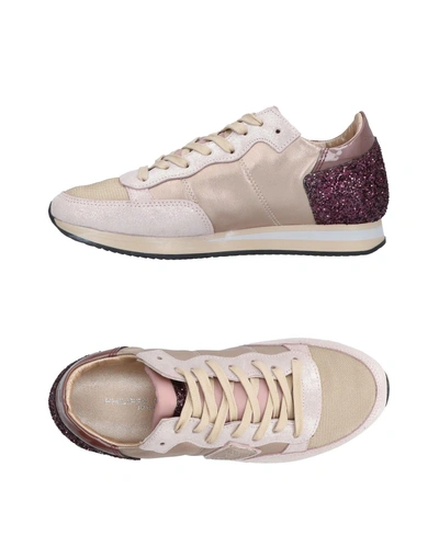 Shop Philippe Model Sneakers In Sand
