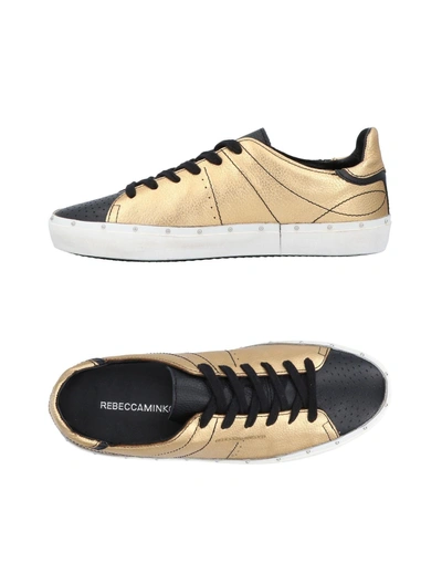 Shop Rebecca Minkoff Sneakers In Gold