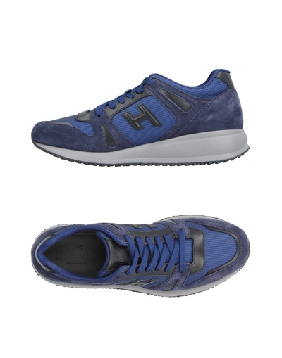 Shop Hogan Sneakers In Dark Blue