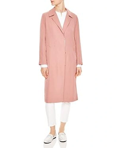 Shop Sandro Robertine Coat In Pink