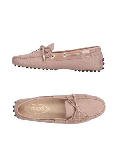 Shop Tod's Loafers In Skin Color