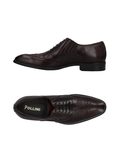 Shop Pollini Loafers In Maroon