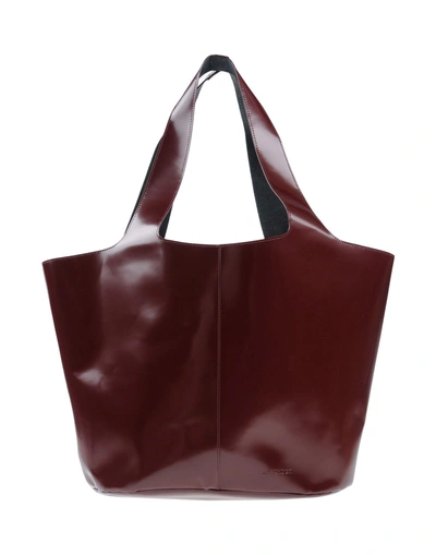 Shop Jil Sander Handbag In Maroon