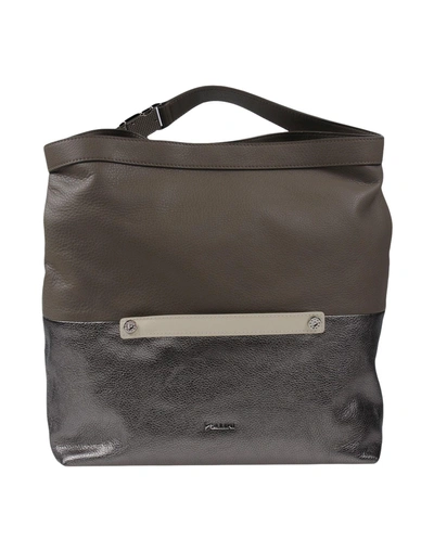 Shop Pollini Handbags In Grey