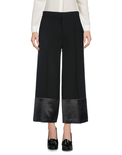 Shop Victoria Victoria Beckham Cropped Pants & Culottes In Black
