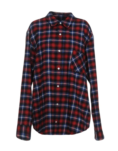 Shop Adaptation Checked Shirt In Red