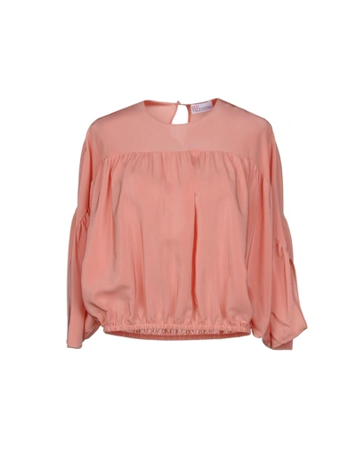 Shop Red Valentino Blouses In Pink