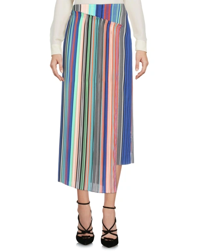Shop Diane Von Furstenberg Midi Skirts In Dark Blue