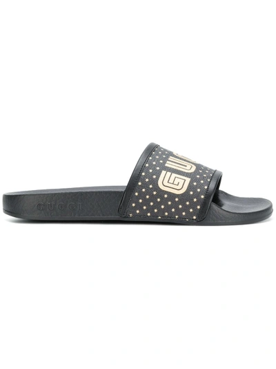 Shop Gucci Pursuit Guccy Stars Sandals