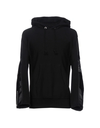 Shop Junya Watanabe Hooded Sweatshirt In Black