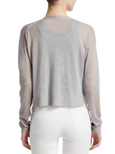 Shop Theory Hanelee Cashmere Cardigan In Misty