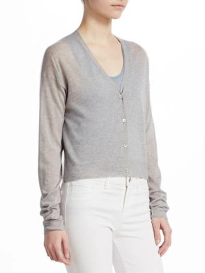 Shop Theory Hanelee Cashmere Cardigan In Misty