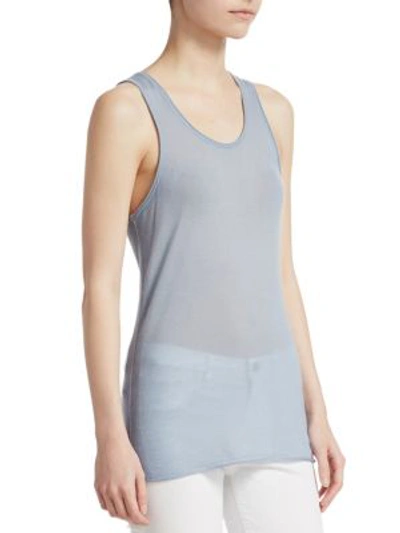Shop Theory Double Trim Tank In Bluebell
