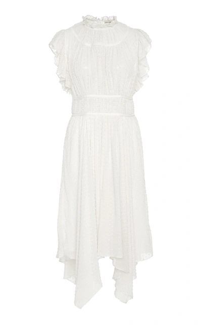 Shop Ulla Johnson Jules Swiss Dot Dress In White