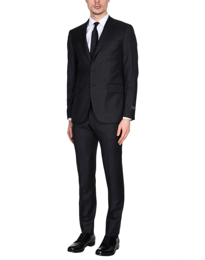 Shop Tombolini Suits In Steel Grey