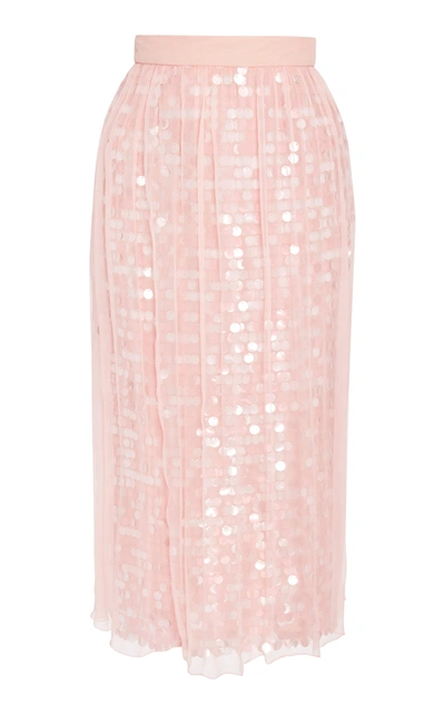 Shop Alcoolique Area Sequin Skirt In Pink