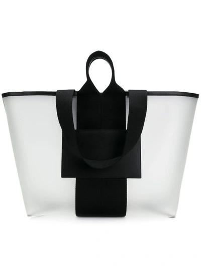 Shop Alexander Wang Translucent Tote In White