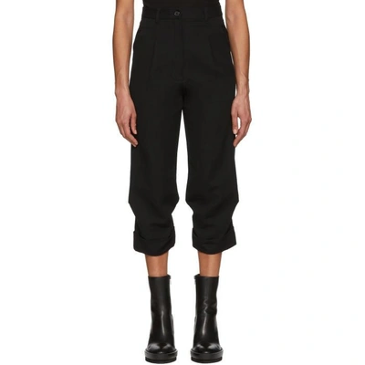 Shop Ann Demeulemeester Black Harbour Trousers In 099 Black