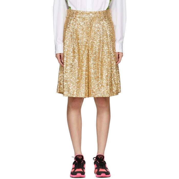 comme des garcons sequin shorts