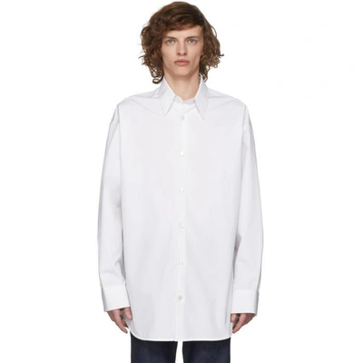 Shop Calvin Klein 205w39nyc White Dennis Hopper/sandra Brant Shirt In 169optwhtla