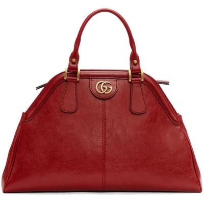 Shop Gucci Red Medium Ophidia Bag In 6438 Cerise