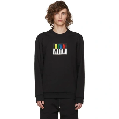 Shop Alyx Black Visual Edition Logo Sweatshirt