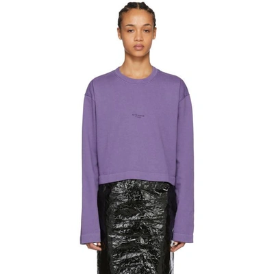 Shop Acne Studios Purple Odice Sweater In Violet