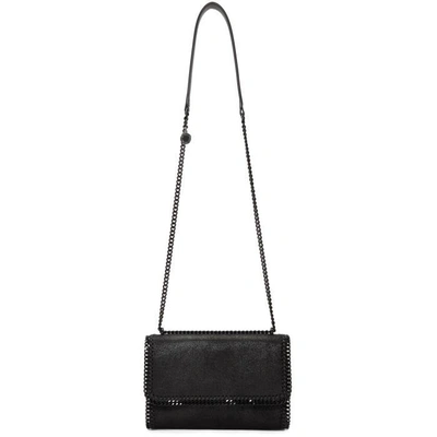 Shop Stella Mccartney Black Falabella Chain Shoulder Bag