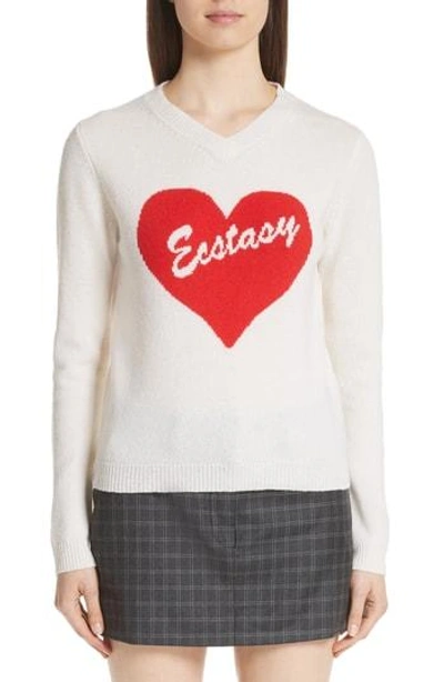 Shop Ashley Williams Ecstasy Wool Sweater In White