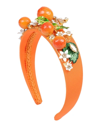 Shop Dolce & Gabbana Hair Accessory In Orange