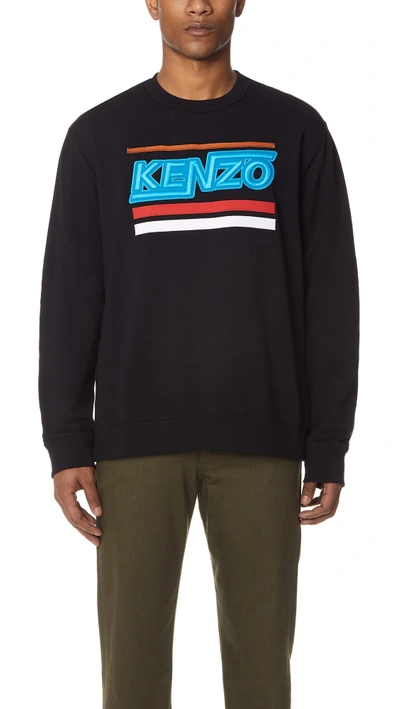 Shop Kenzo Basic Sweatshirt In Black