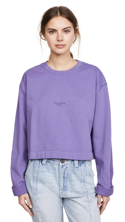 Shop Acne Studios Odice Sweater In Violet