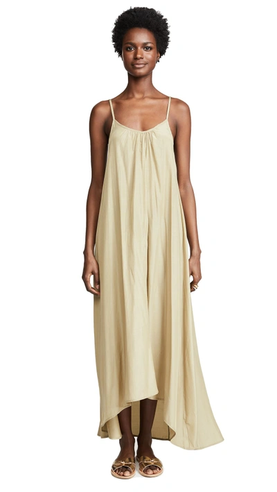 Shop One By Pink Stitch One By Resort Maxi Dress In Khaki