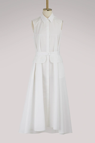 Shop Loro Piana Gayle Sleeveless Dress In White