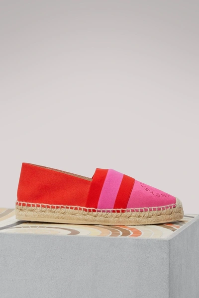 Shop Stella Mccartney Bi-colored Espadrilles In 6297 - Anem/lob/fol-fux-fol