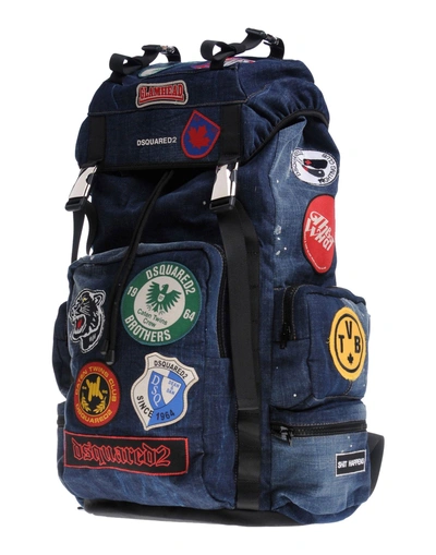 Shop Dsquared2 Backpacks & Fanny Packs In Blue