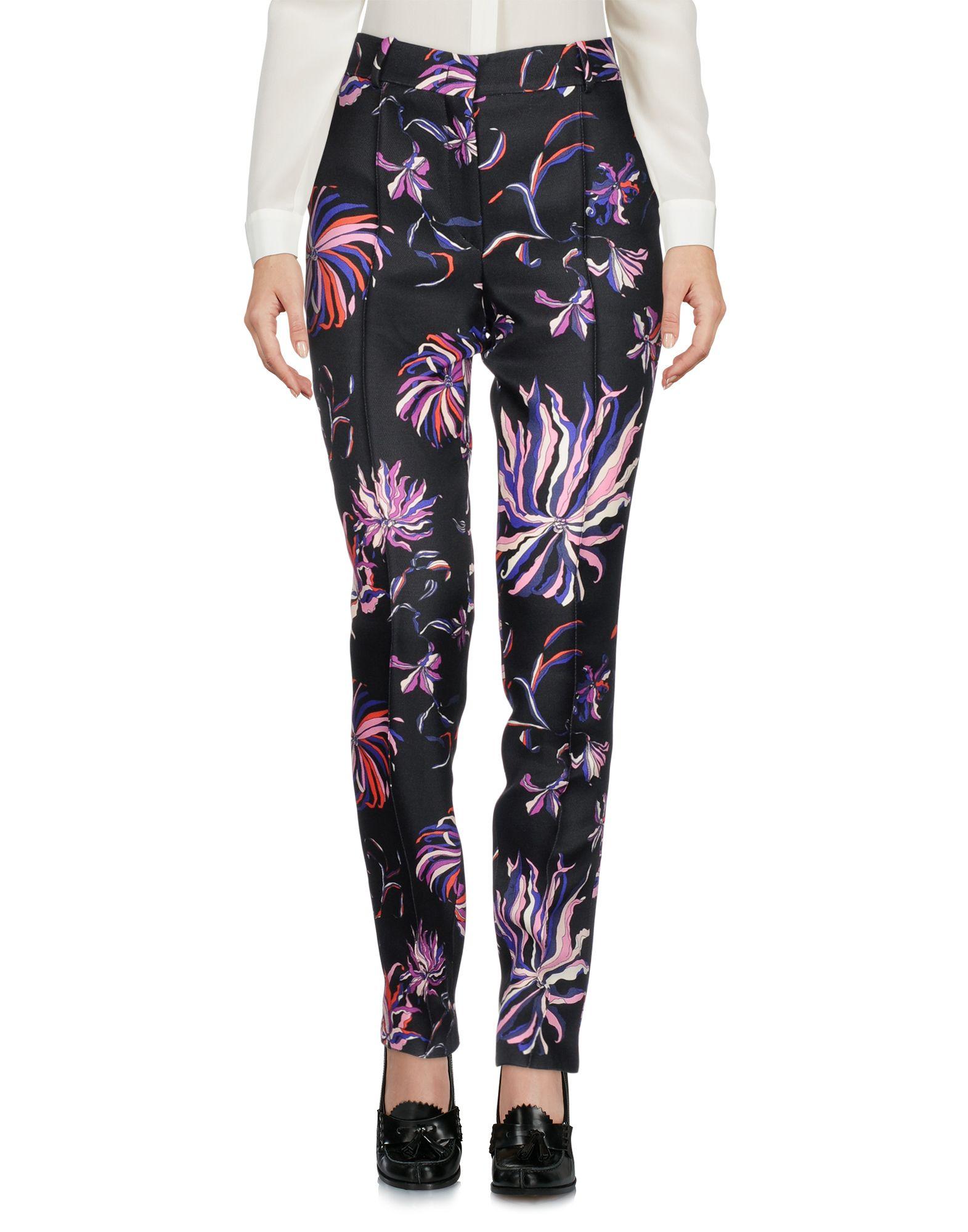 Emilio Pucci Casual Pants In Black | ModeSens