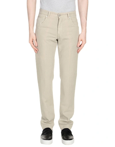 Shop Fendi Casual Pants In Grey