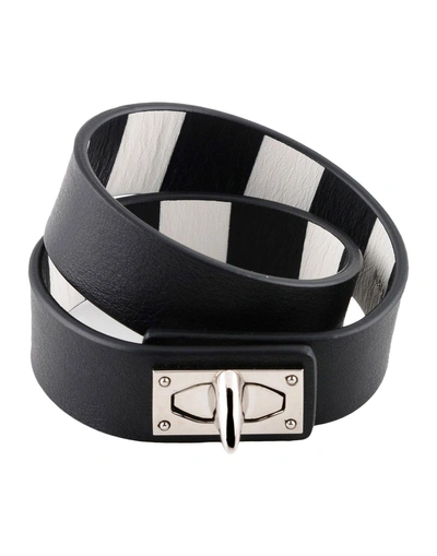 Shop Givenchy Woman Bracelet Black Size M Bull Skin