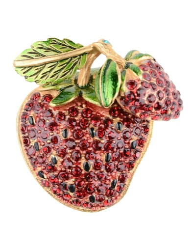 Shop Dolce & Gabbana Brooches In Red
