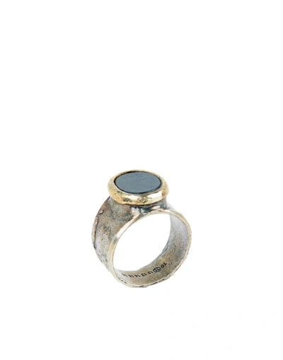 Shop Maison Margiela Ring In Silver