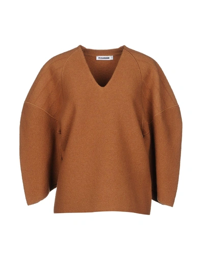 Shop Jil Sander Sweaters In Camel