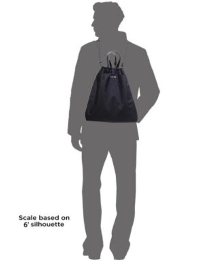 Shop Dan Ward Two-in-one Drawstring Tote Backpack In Black