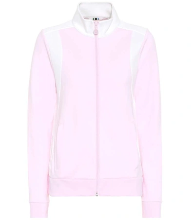 Shop Tory Sport Cotton-blend Jacket In Pink