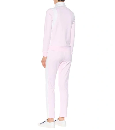 Shop Tory Sport Cotton-blend Jacket In Pink