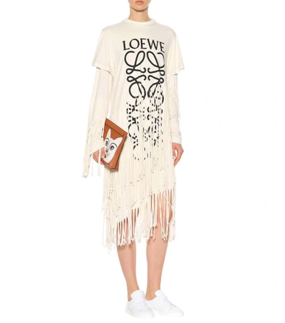 Shop Loewe Cotton And Silk Dress