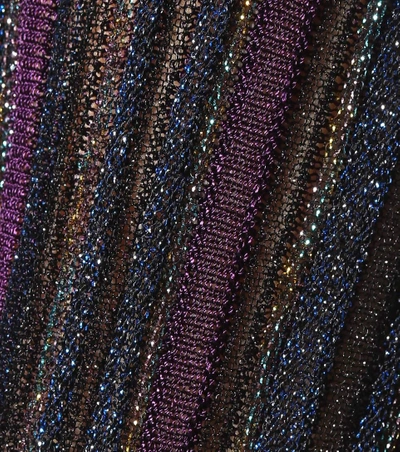 Shop Missoni Striped Coat In Multicoloured