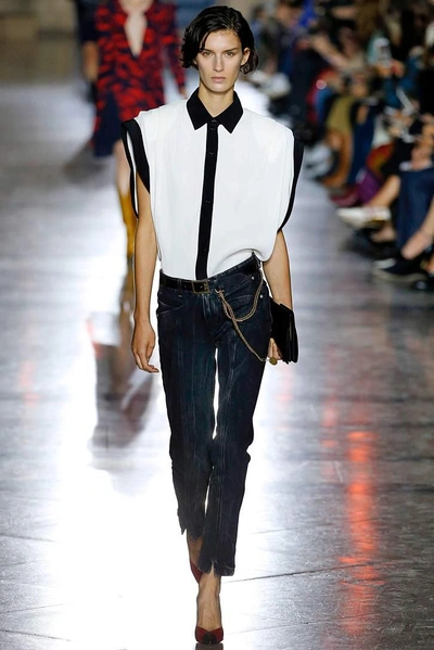 Shop Givenchy Straight-leg Jeans In Black