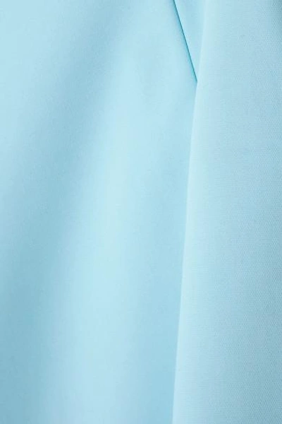 Shop Off-white Crepe Mini Skirt In Light Blue