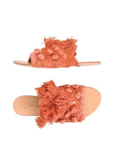 Shop Free People Sandals In Rust